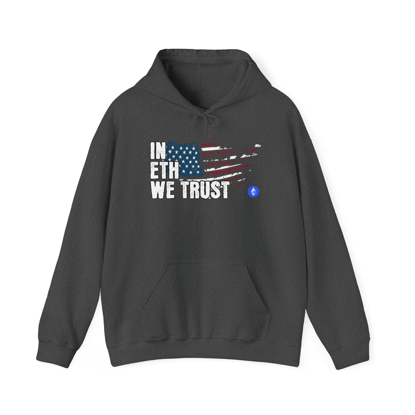 Crypto Unisex Hoodie, In ETH We Trust, Cotton - CryptoAiShop