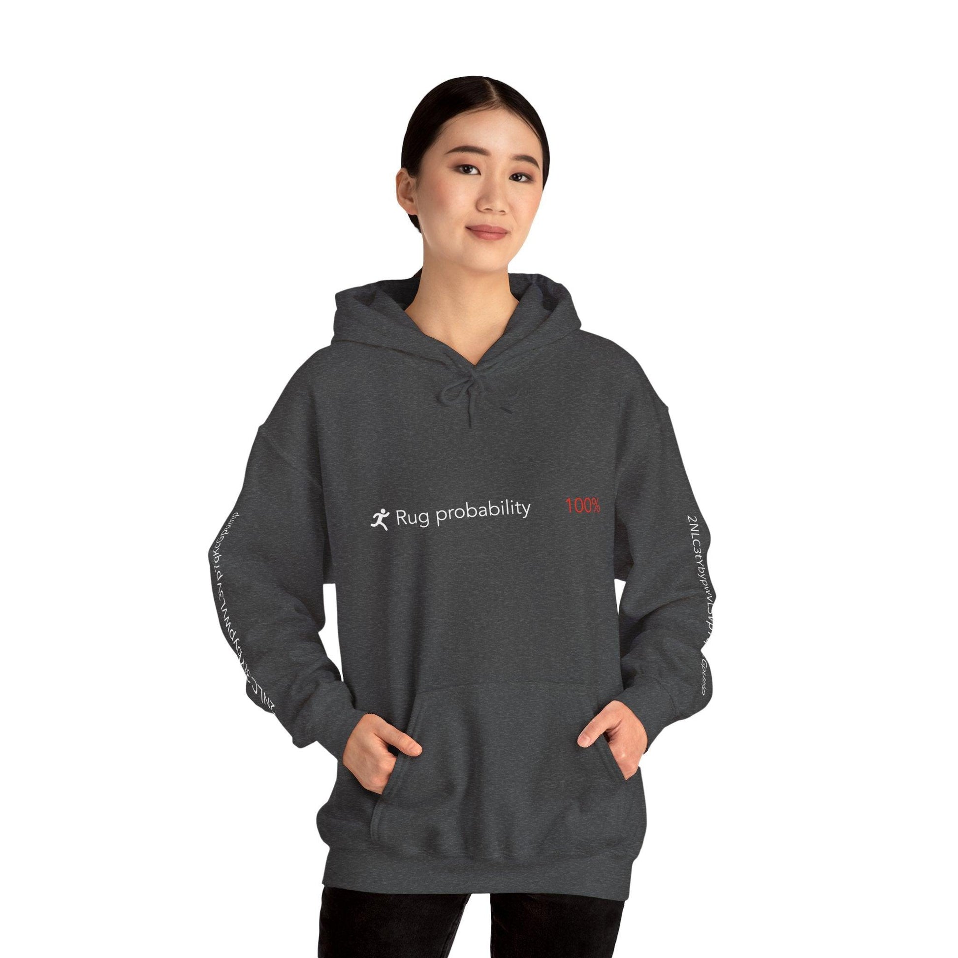 Crypto Unisex Hoodie, Rug Probability, Cotton - CryptoAiShop