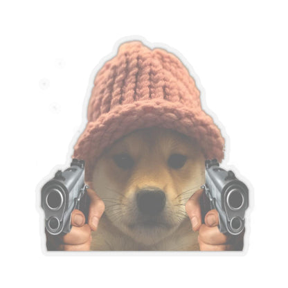 Crypto Sticker, Dogwifhat Memecoin, Hilarious, Vinyl - CryptoAiShop