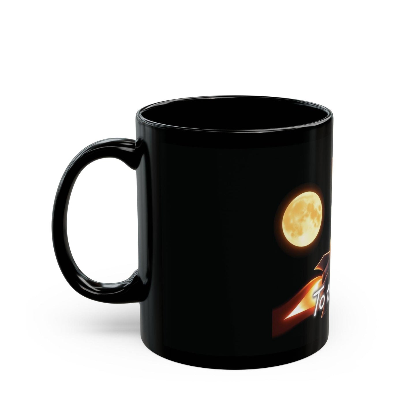 Mug 'To the Moon' - Shiba Inu Coin, Rocket Flying to the Moon - CryptoAiShop