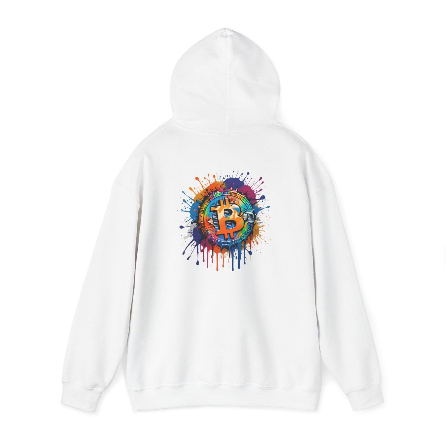 Crypto Unisex Hoodie, Bitcoin Graffiti, Cotton - CryptoAiShop