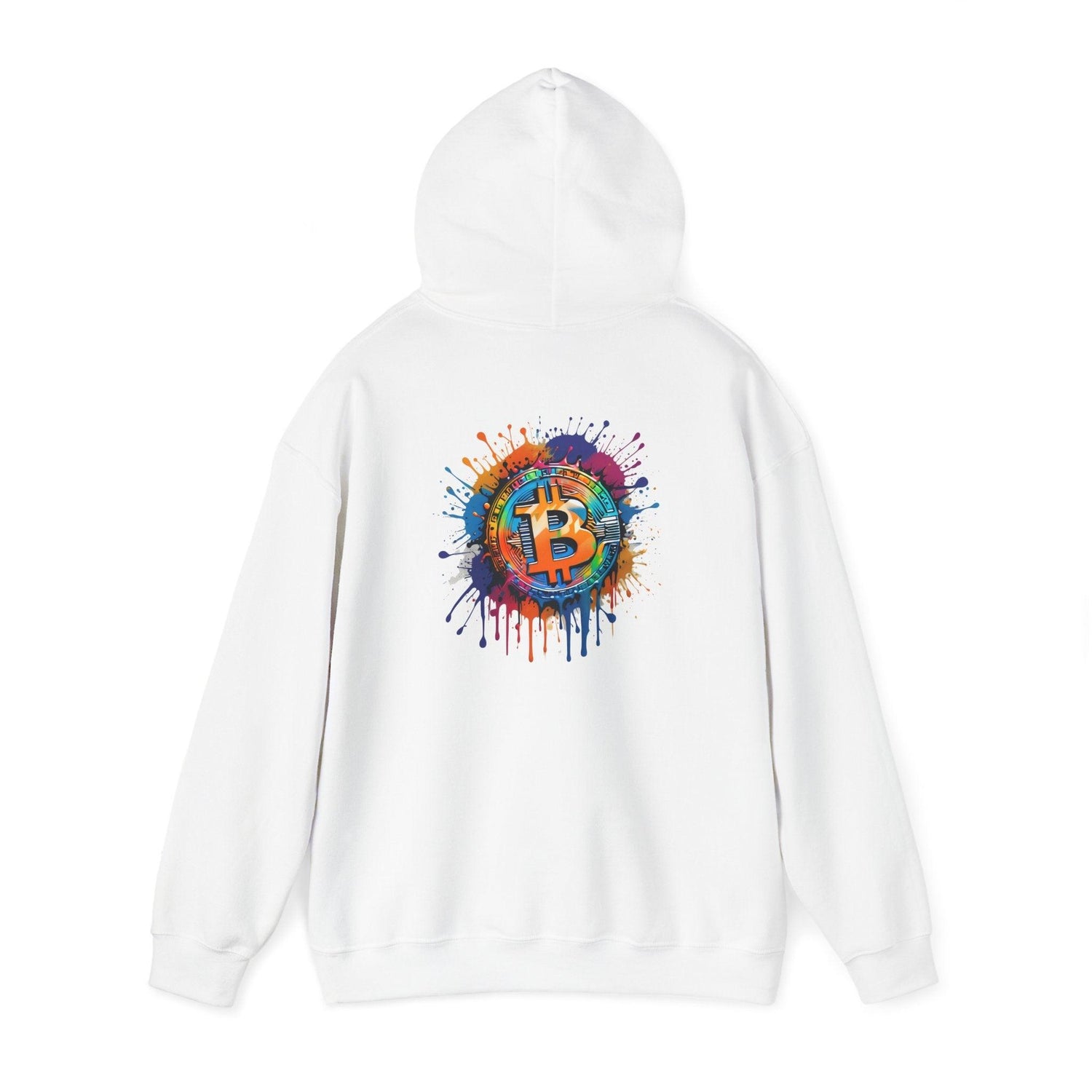 Crypto Unisex Hoodie, Bitcoin Graffiti, Cotton - CryptoAiShop