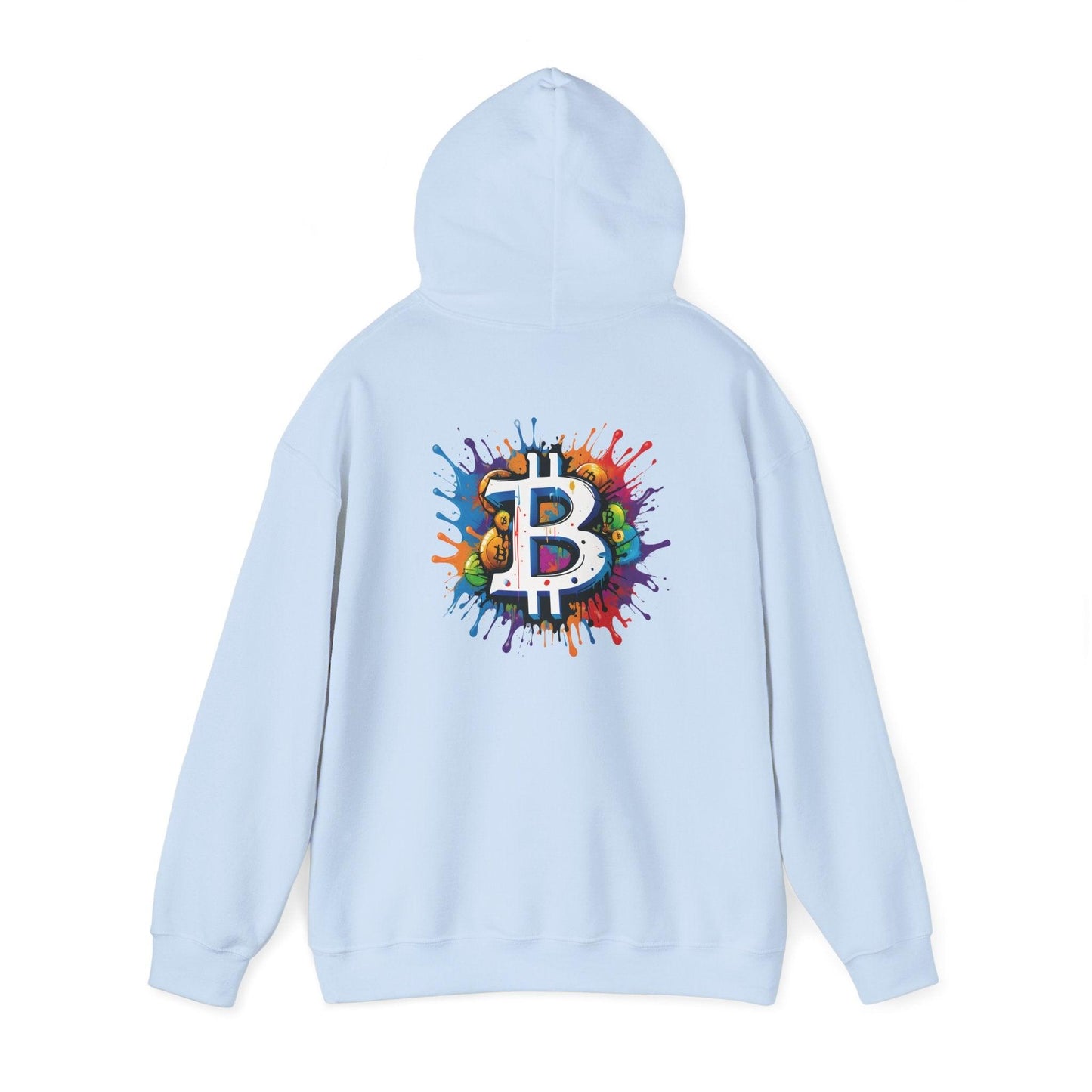 Crypto Unisex Hoodie, Bitcoin Graffiti, 50% Cotton - CryptoAiShop