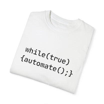 AI Unisex T-Shirt, Automation Code Joke, Cotton - CryptoAiShop