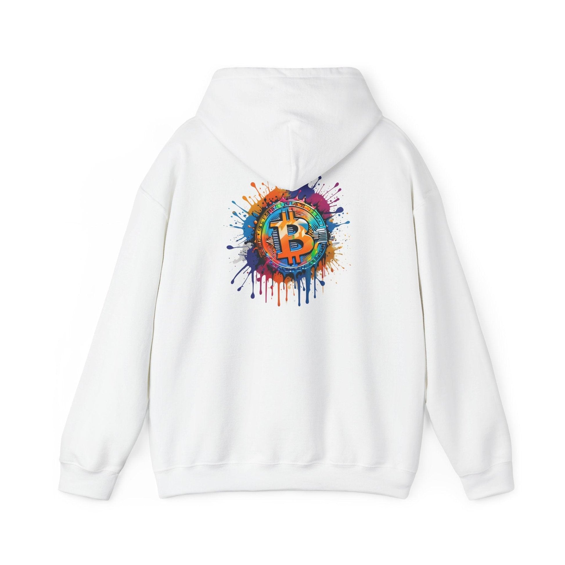 Crypto Unisex Hoodie, Bitcoin Graffiti, Cotton - CryptoAiShop