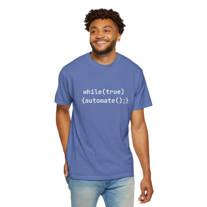 AI Unisex T-Shirt, Automation Code Joke, Cotton - CryptoAiShop