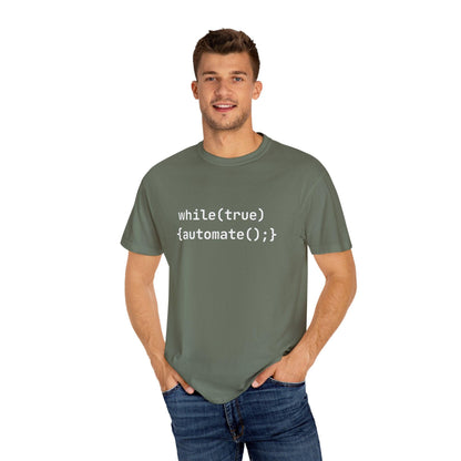 AI Unisex T-Shirt, Automation Code Joke, Cotton - CryptoAiShop