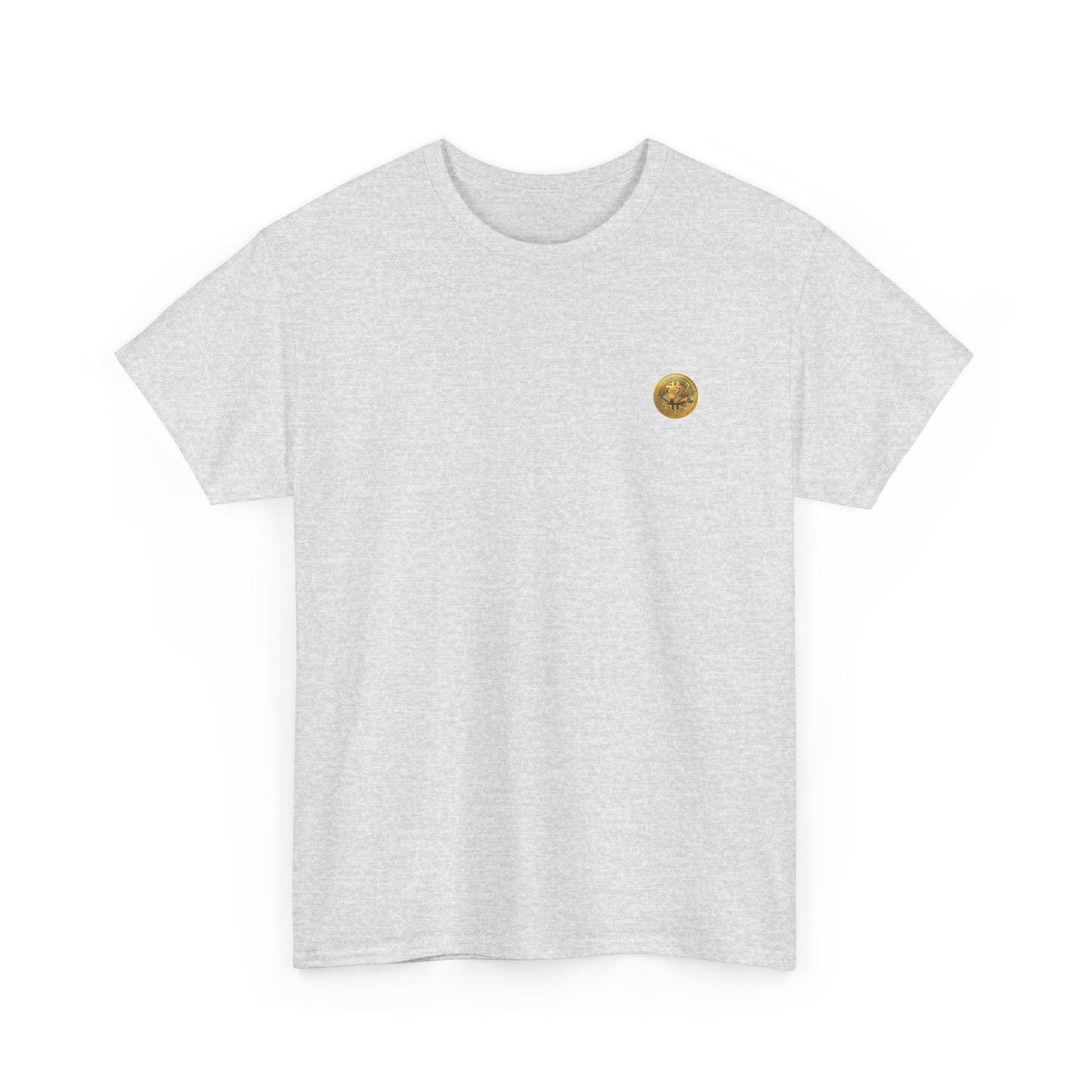 Crypto Unisex T-Shirt, Bitcoin Golden Coin, Cotton - CryptoAiShop