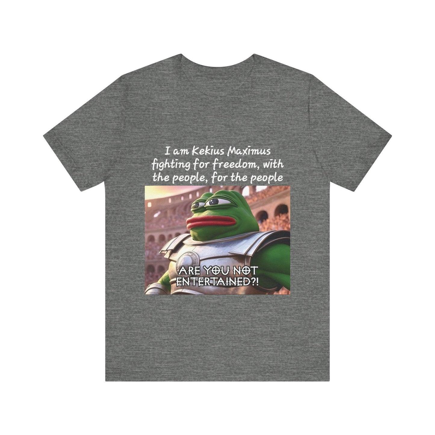 Crypto T-Shirt, Kekius Maximus Meme Coin, Cotton - CryptoAiShop