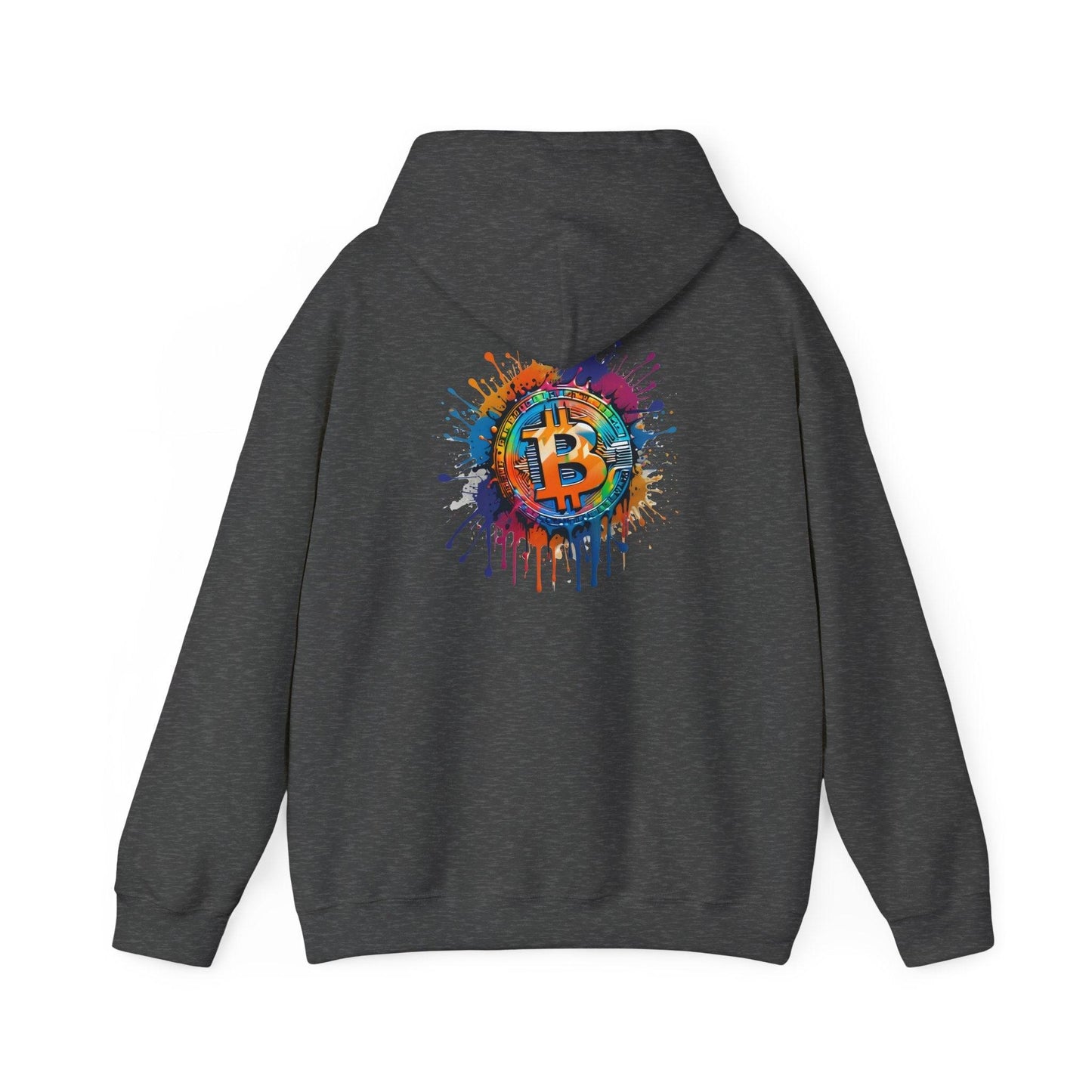 Crypto Unisex Hoodie, Bitcoin Graffiti, Cotton - CryptoAiShop