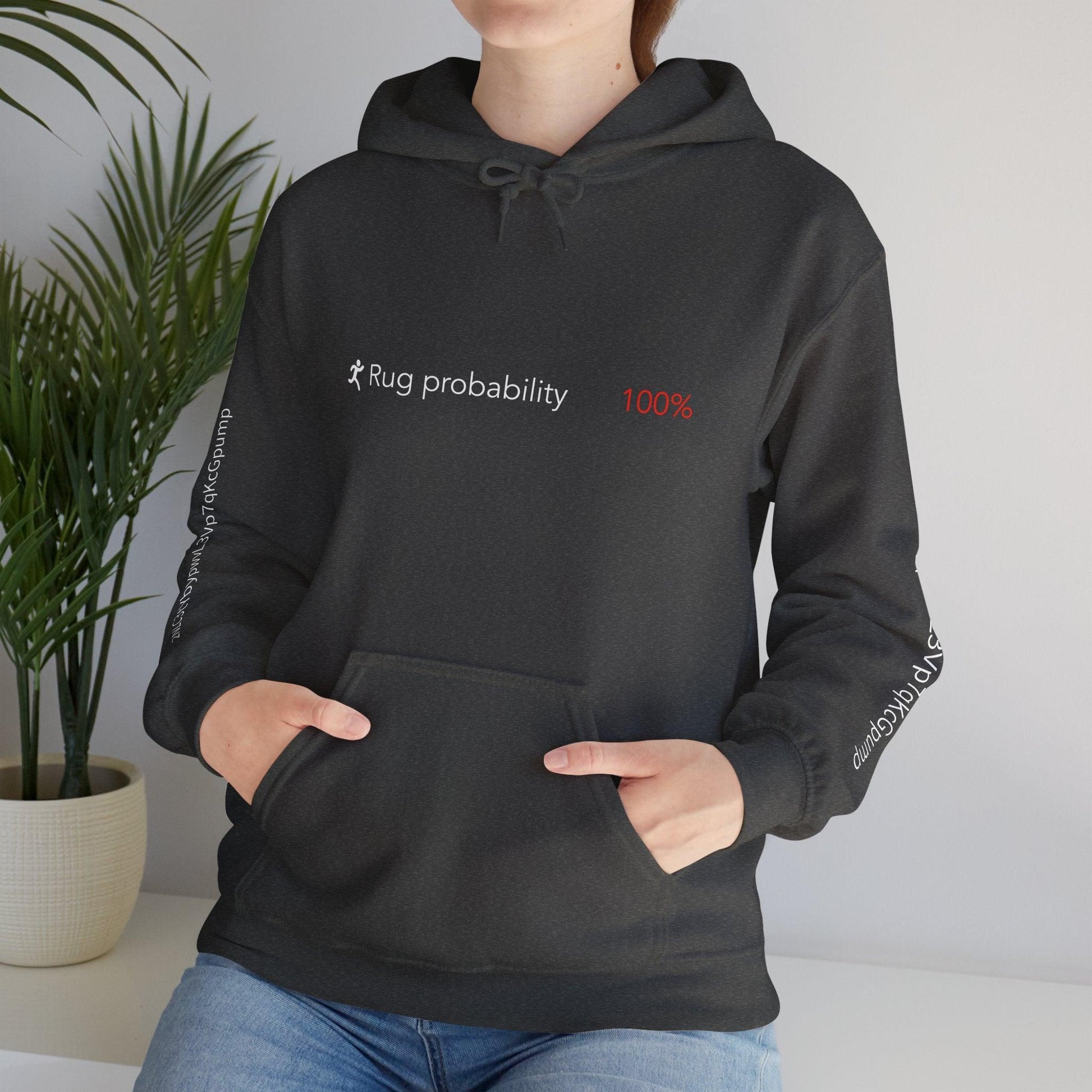 Crypto Unisex Hoodie, Rug Probability, Cotton - CryptoAiShop