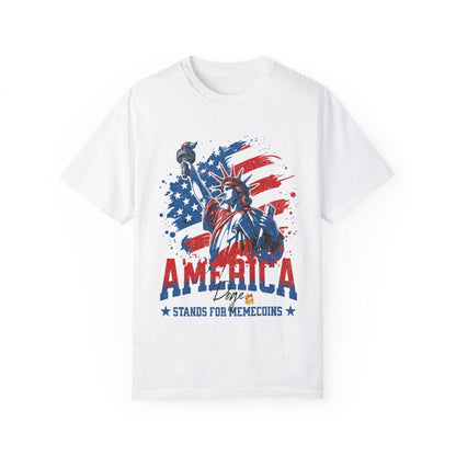 MemeCoin Patriotic Garment-Dyed T-Shirt - CryptoAiShop