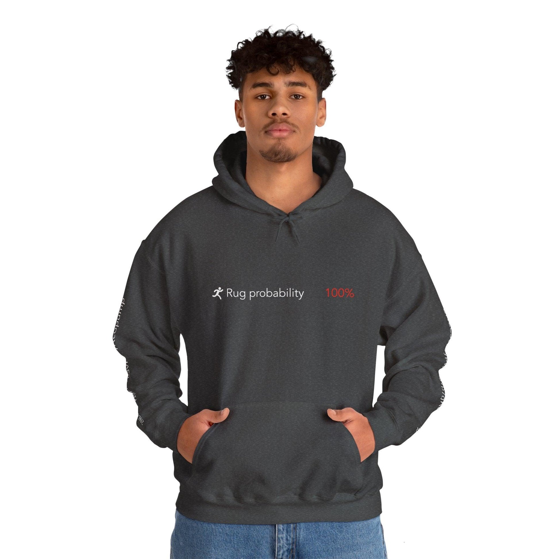 Crypto Unisex Hoodie, Rug Probability 100%, Cotton - CryptoAiShop