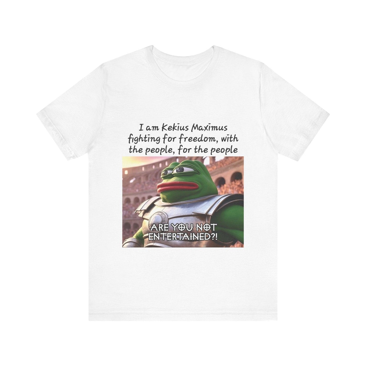 Crypto T-Shirt, Kekius Maximus Meme Coin, Cotton - CryptoAiShop