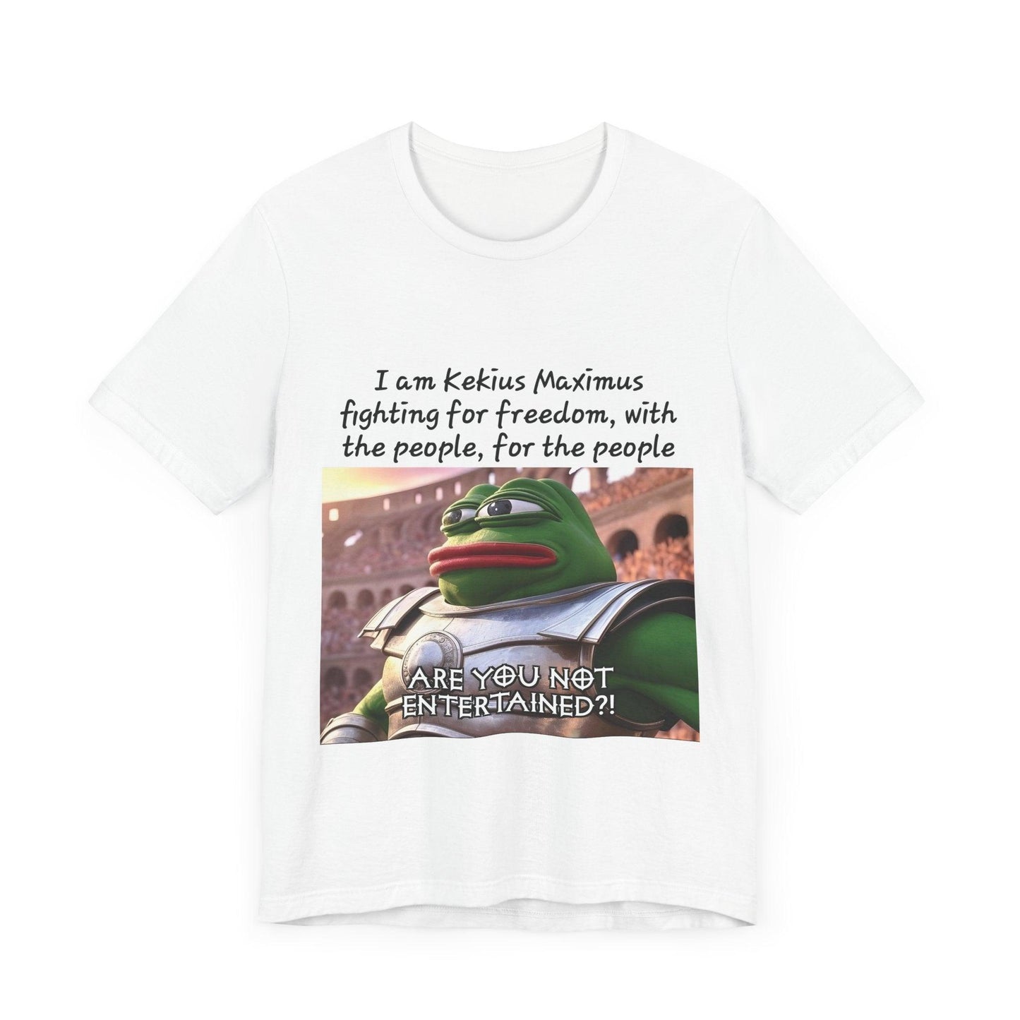 Crypto T-Shirt, Kekius Maximus Meme Coin, Cotton - CryptoAiShop