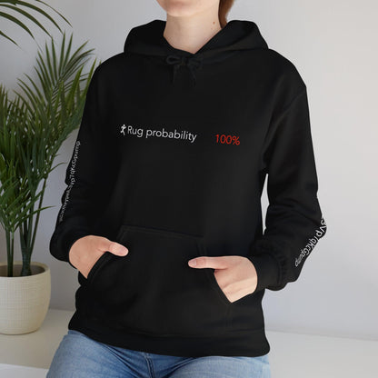 Crypto Unisex Hoodie, Rug Probability 100%, Cotton - CryptoAiShop