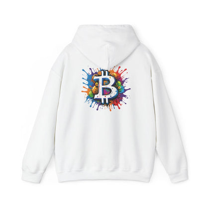 Crypto Unisex Hoodie, Bitcoin Graffiti, 50% Cotton - CryptoAiShop