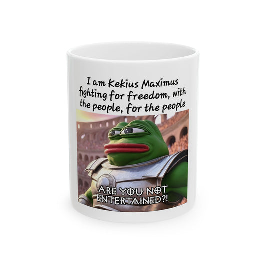 Kekius Maximus Meme Coin Mug - Perfect for Crypto Fans