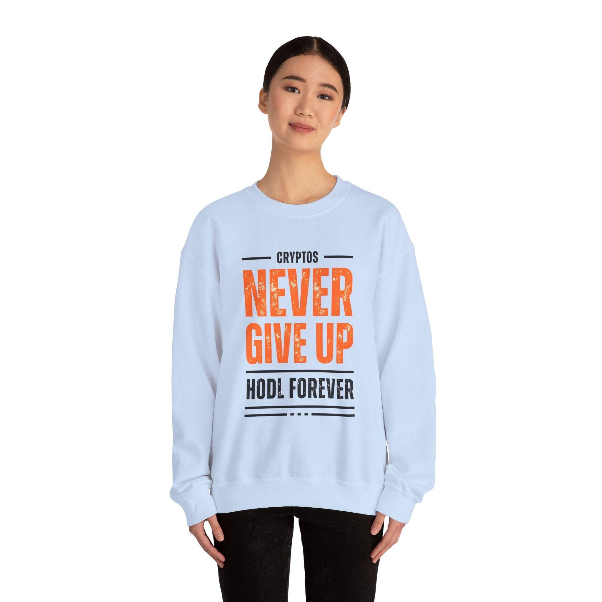 Crypto Unisex Sweatshirt, HODL Forever, Cotton - CryptoAiShop