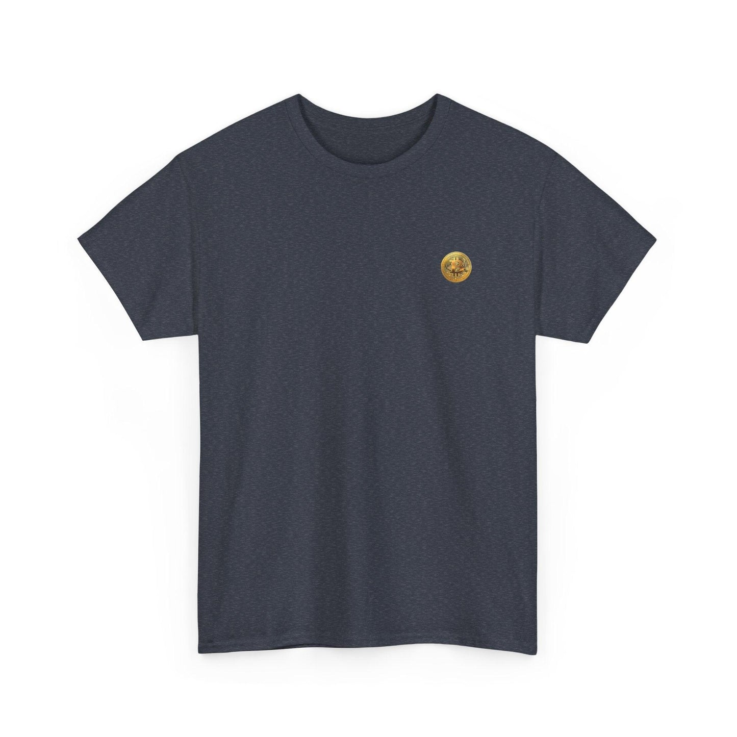 Crypto Unisex T-Shirt, Bitcoin Golden Coin, Cotton - CryptoAiShop