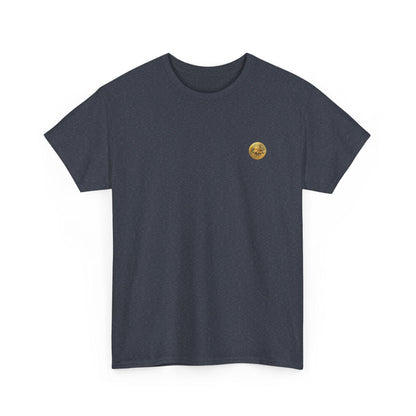 Crypto Unisex T-Shirt, Bitcoin Golden Coin, Cotton - CryptoAiShop