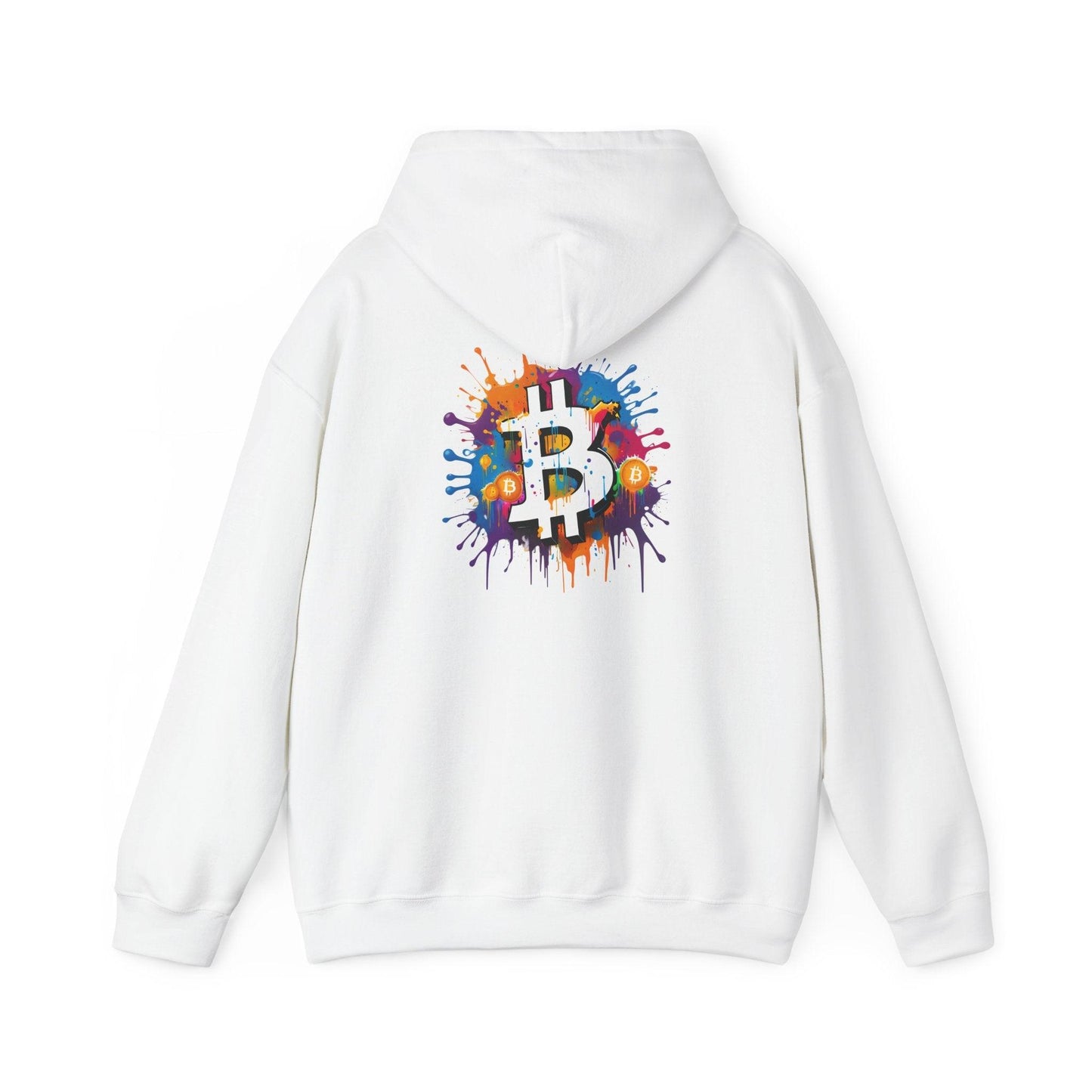 Crypto Unisex Hoodie, Bitcoin Graffiti, Cotton - CryptoAiShop