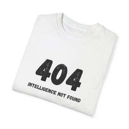 T-Shirt, AI Humor, System Error 404 Unisex Garment-Dyed Tee