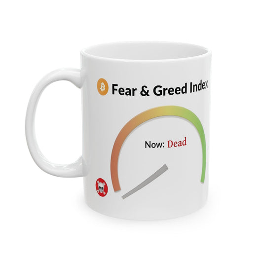 Crypto Mug, Fear and Greed Index Crypto Apocalypse Market Panic - CryptoAiShop