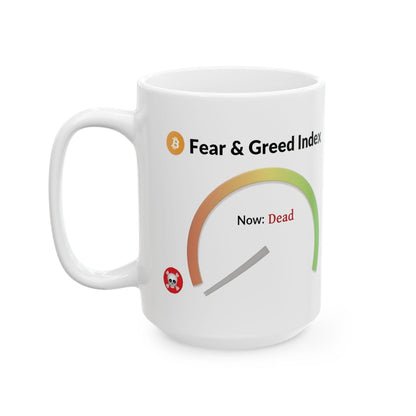 Crypto Mug, Fear and Greed Index Crypto Apocalypse Market Panic - CryptoAiShop