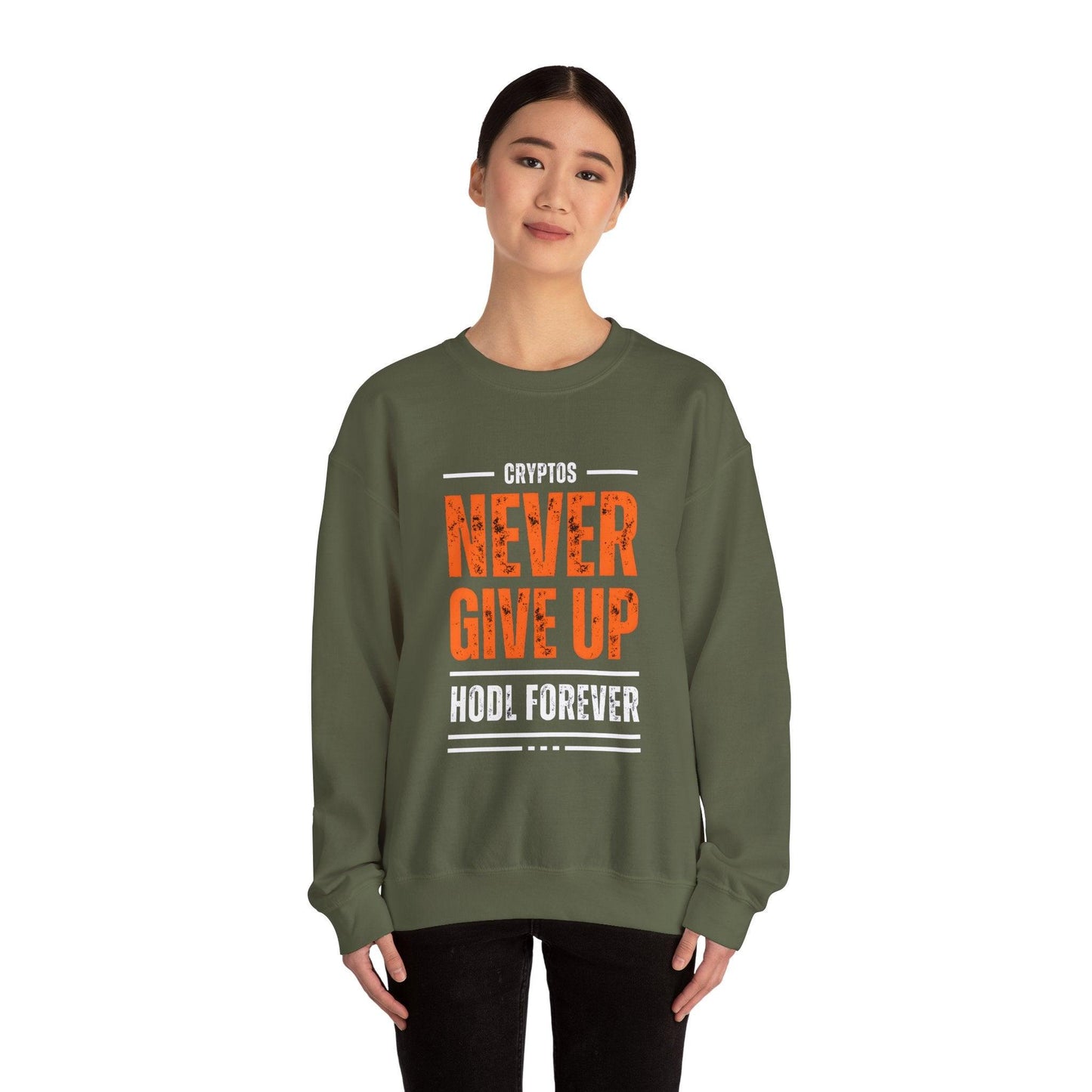 Crypto Unisex Sweatshirt, HODL Forever, Cotton - CryptoAiShop