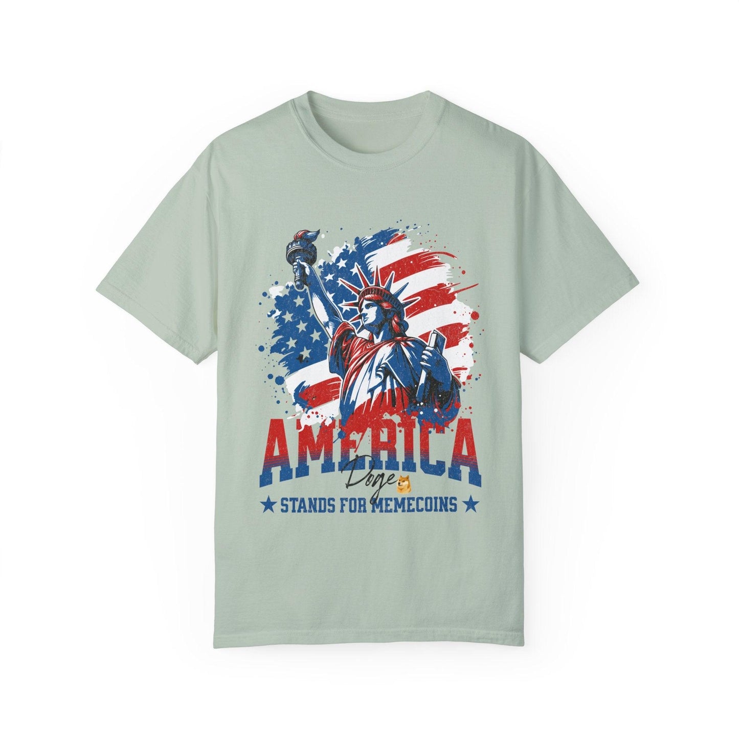 MemeCoin Patriotic Garment-Dyed T-Shirt - CryptoAiShop