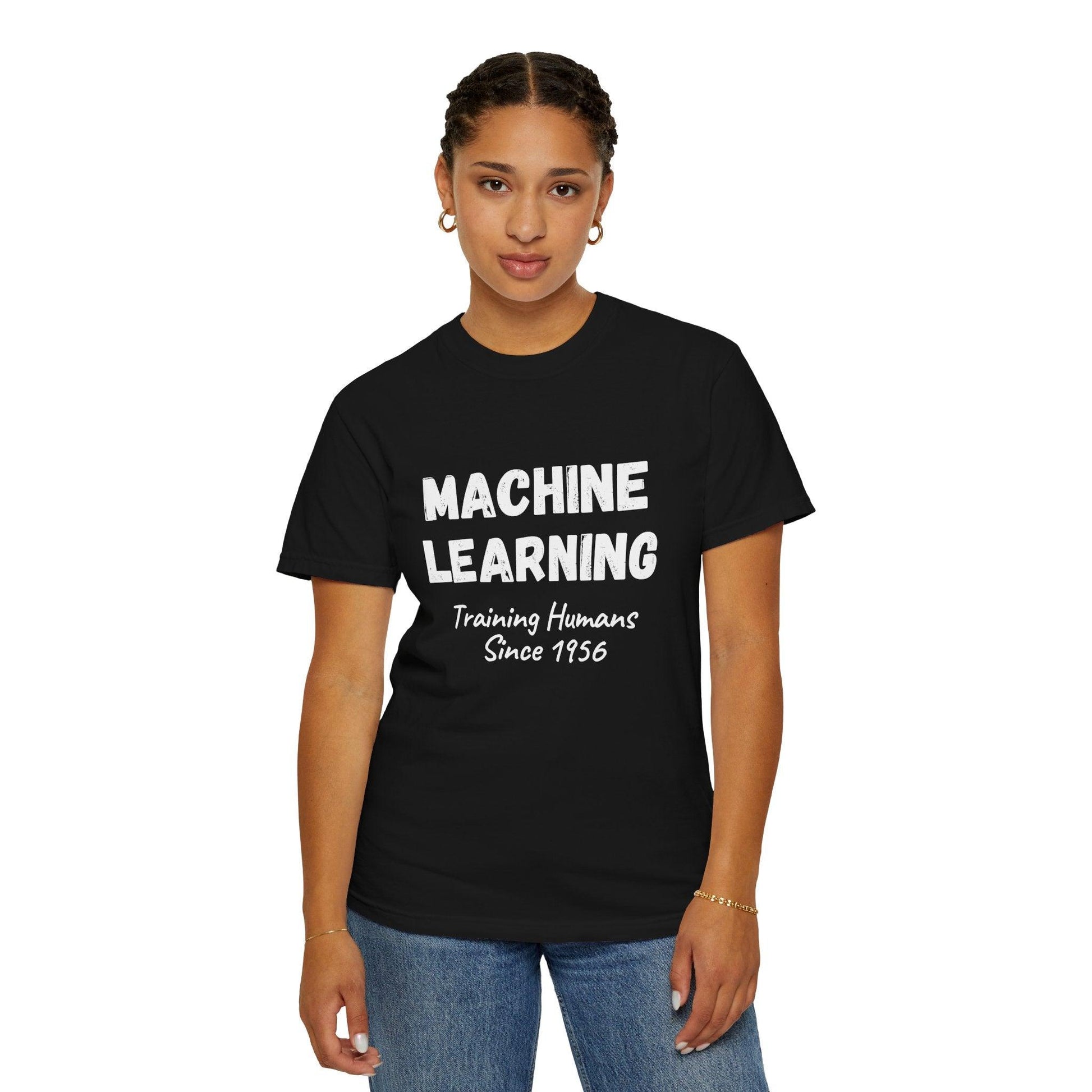 AI Unisex T-Shirt, Machine Learning Humor, Cotton - CryptoAiShop