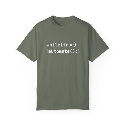 AI Unisex T-Shirt, Automation Code Joke, Cotton - CryptoAiShop