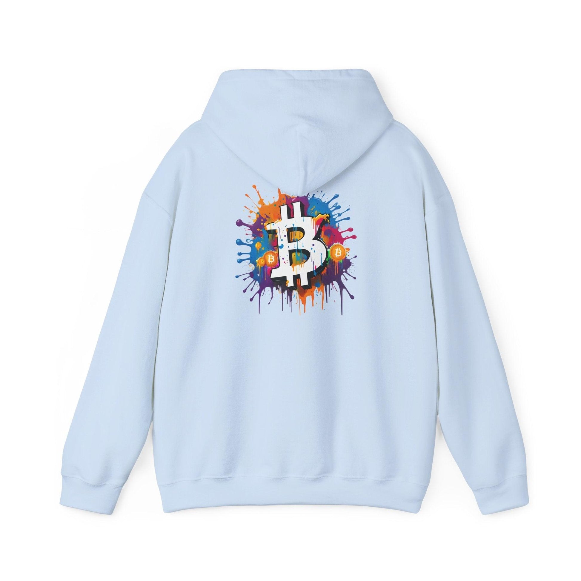 Crypto Unisex Hoodie, Bitcoin Graffiti, Cotton - CryptoAiShop