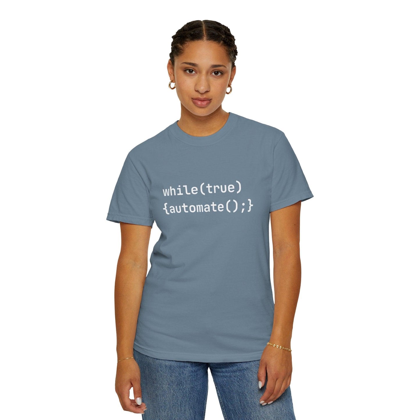 AI Unisex T-Shirt, Automation Code Joke, Cotton - CryptoAiShop