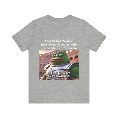 Crypto T-Shirt, Kekius Maximus Meme Coin, Cotton - CryptoAiShop