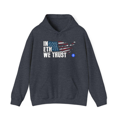 Crypto Unisex Hoodie, In ETH We Trust, Cotton - CryptoAiShop