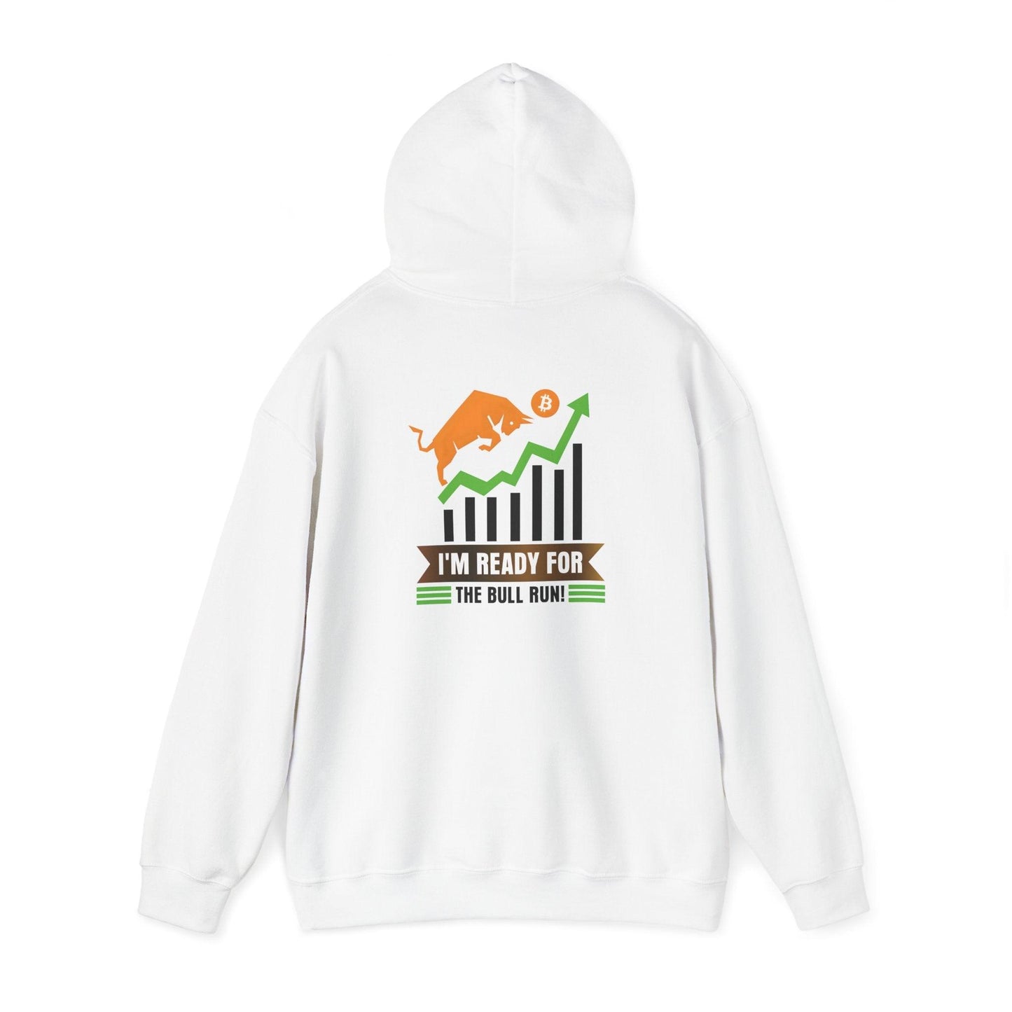 Crypto Unisex Hoodie, Bitcoin Bull Run, Cotton - CryptoAiShop