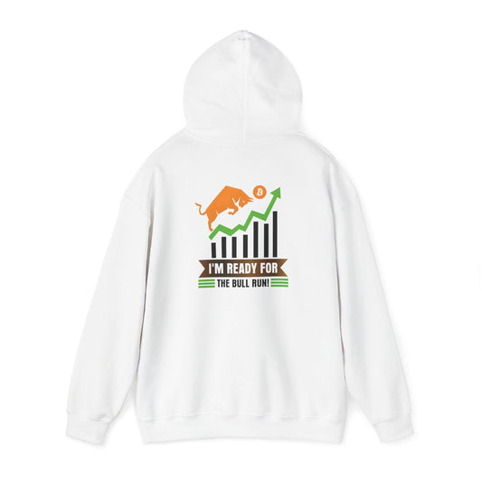 Crypto Unisex Hoodie, Bitcoin Bull Run, Cotton - CryptoAiShop