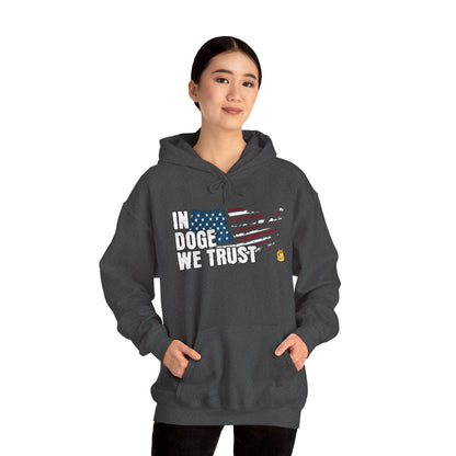 Crypto Unisex Hoodie, In DOGE We Trust, Cotton - CryptoAiShop