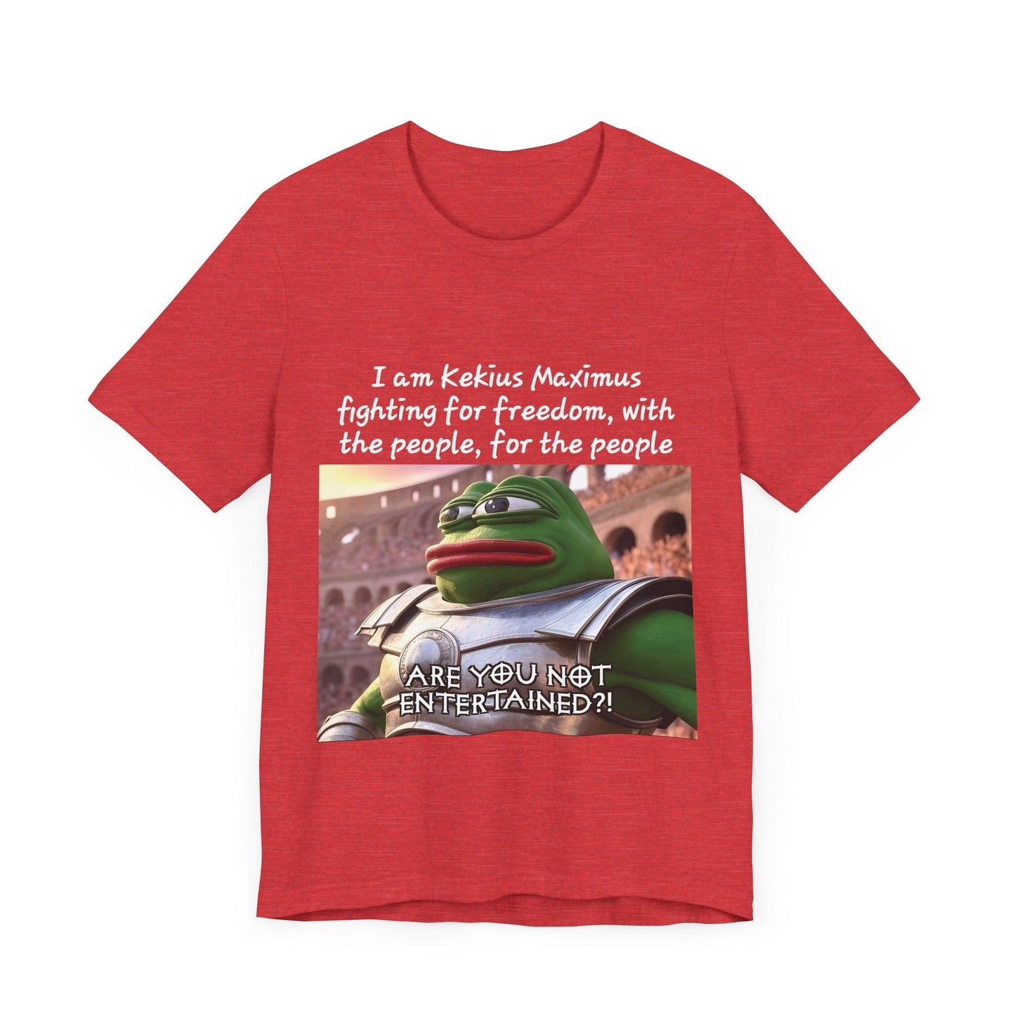 Crypto T-Shirt, Kekius Maximus Meme Coin, Cotton - CryptoAiShop