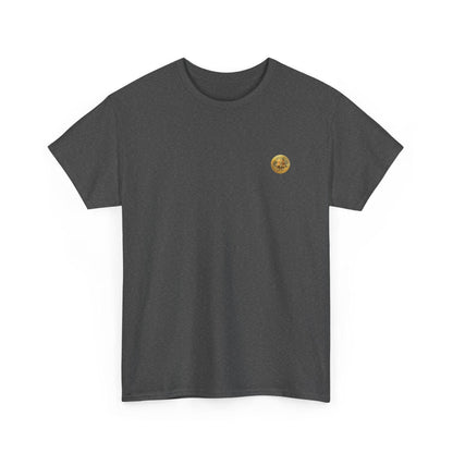 Crypto Unisex T-Shirt, Bitcoin Golden Coin, Cotton - CryptoAiShop