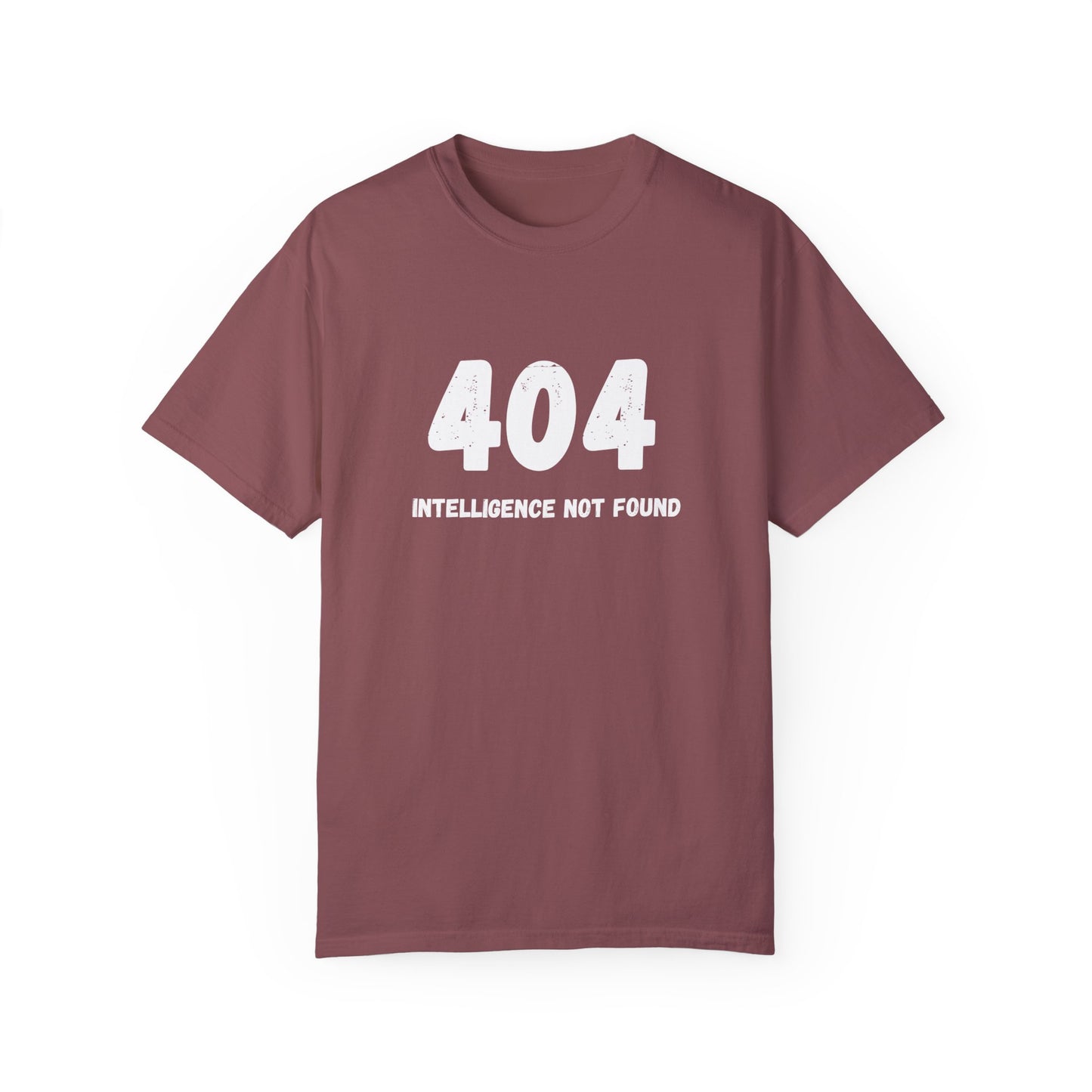 T-Shirt, AI Humor, System Error 404 Unisex Garment-Dyed Tee