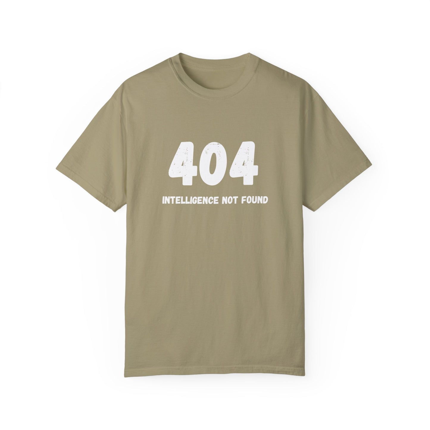 T-Shirt, AI Humor, System Error 404 Unisex Garment-Dyed Tee