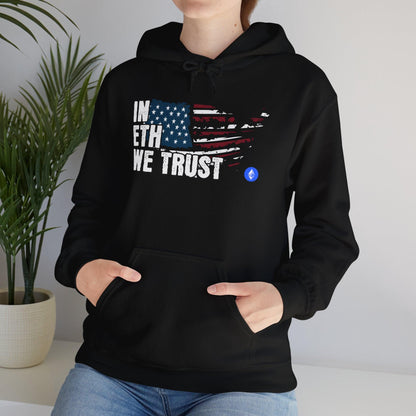 Crypto Unisex Hoodie, In ETH We Trust, Cotton - CryptoAiShop