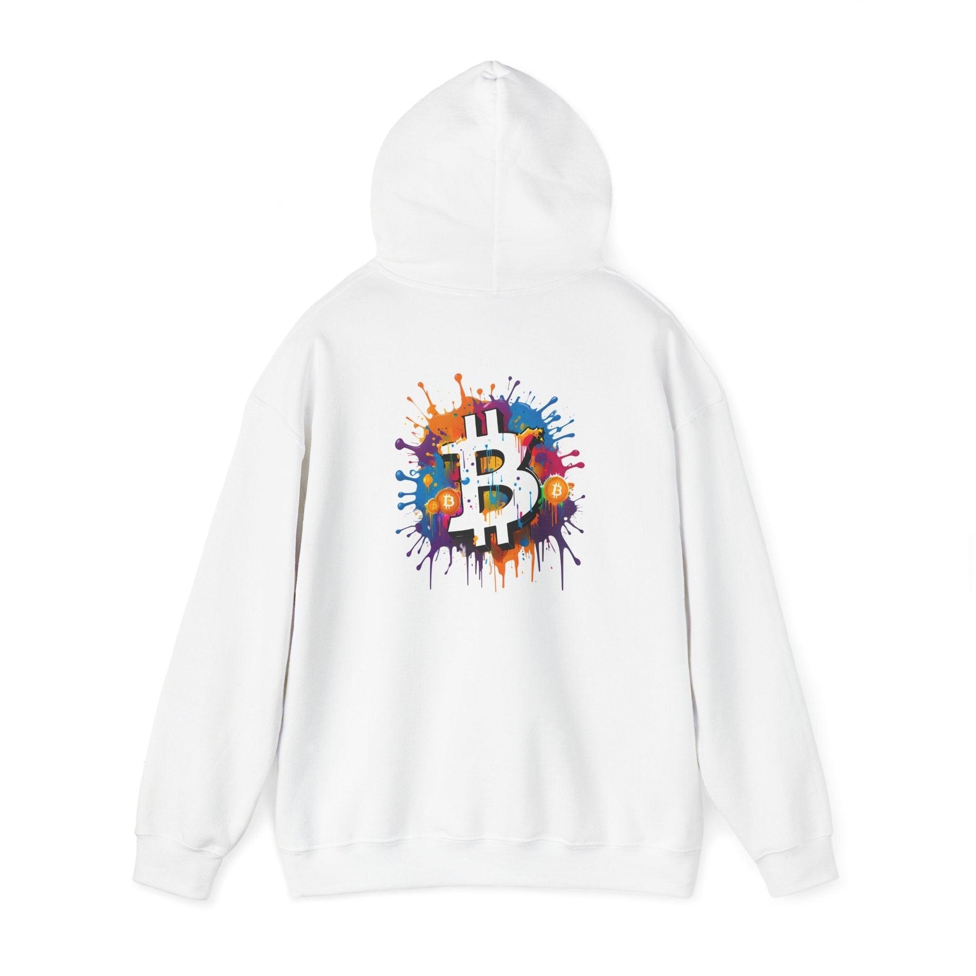 Crypto Unisex Hoodie, Bitcoin Graffiti, Cotton - CryptoAiShop