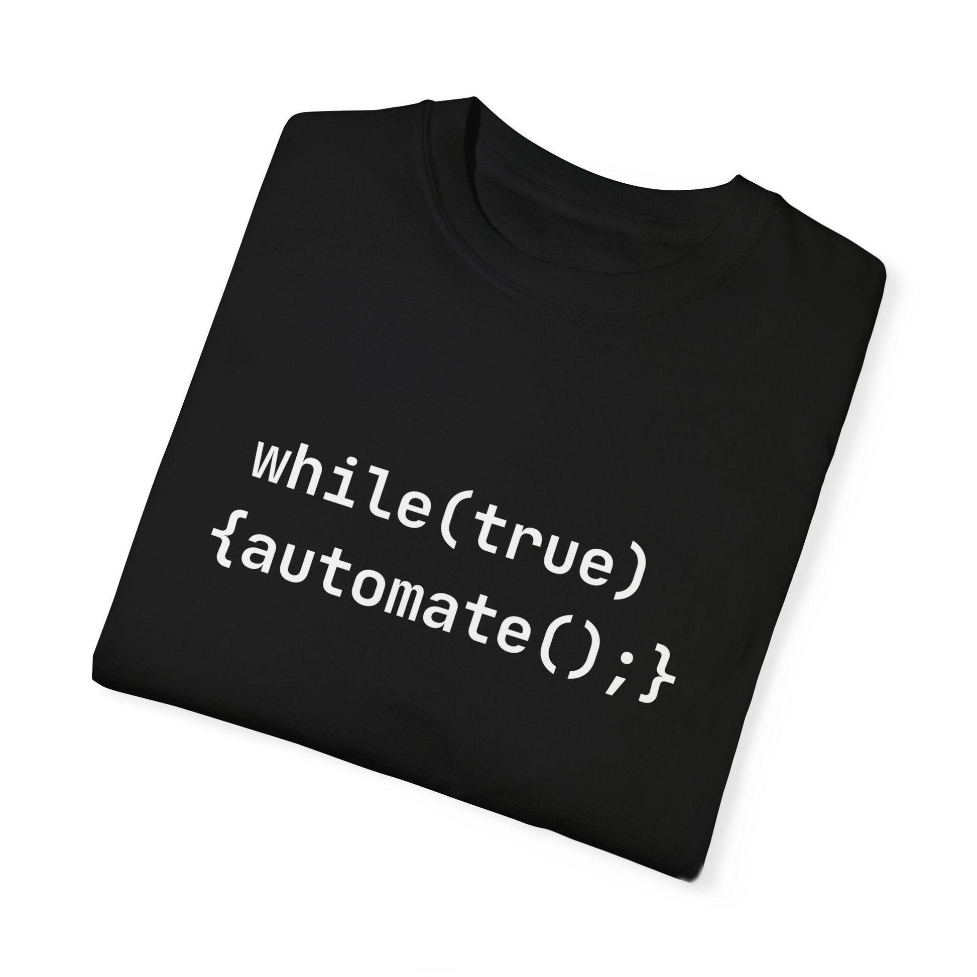 AI Unisex T-Shirt, Automation Code Joke, Cotton - CryptoAiShop