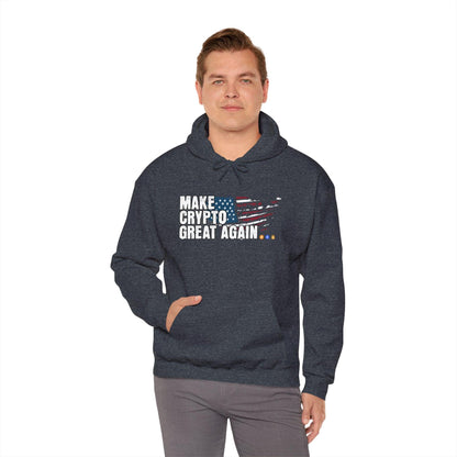 Crypto Unisex Hoodie, Make Crypto Great Again, Cotton - CryptoAiShop