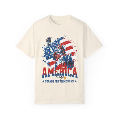 MemeCoin Patriotic Garment-Dyed T-Shirt - CryptoAiShop