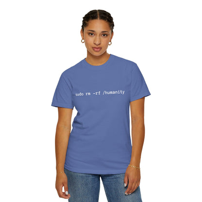 AI Unisex T-Shirt, Dev Humor, Linux Command, Cotton - CryptoAiShop